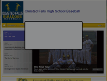Tablet Screenshot of olmsted-fall-baseball.teamsitesnow.com