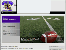 Tablet Screenshot of michiganvikings.teamsitesnow.com