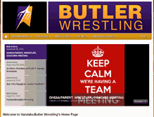 Tablet Screenshot of butler-wrestling.teamsitesnow.com