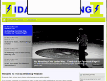 Tablet Screenshot of ida-wrestling.teamsitesnow.com