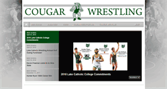 Desktop Screenshot of cougarwrestling.teamsitesnow.com