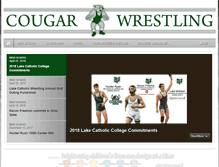 Tablet Screenshot of cougarwrestling.teamsitesnow.com